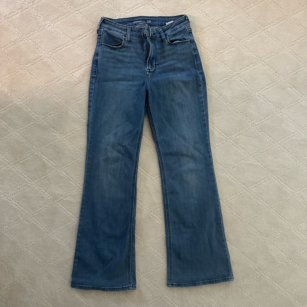 Old Navy Blue Flare Wide Leg Jeans